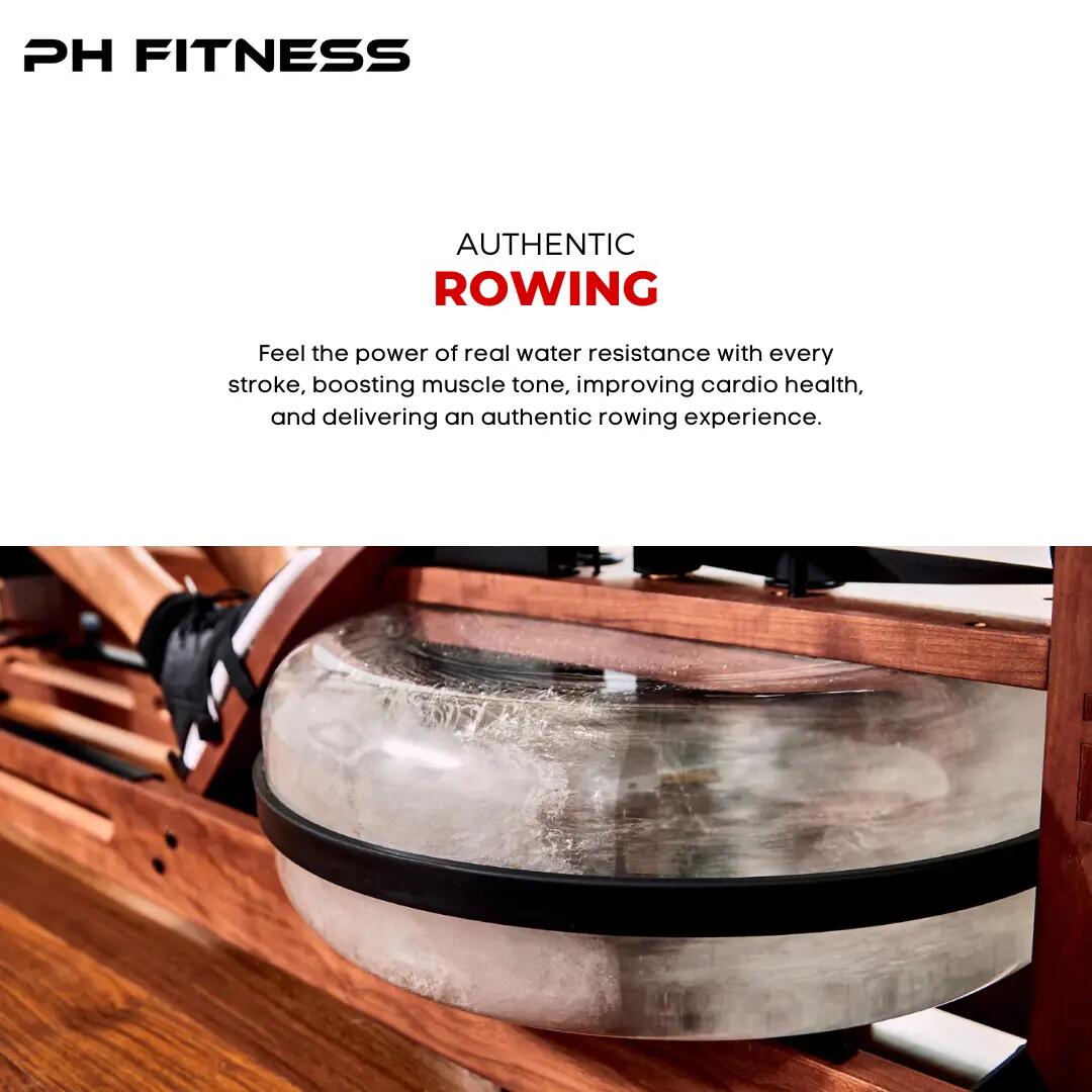 PH Fitness Vogatore in legno pieghevole – Resistenza ad acqua 3/8