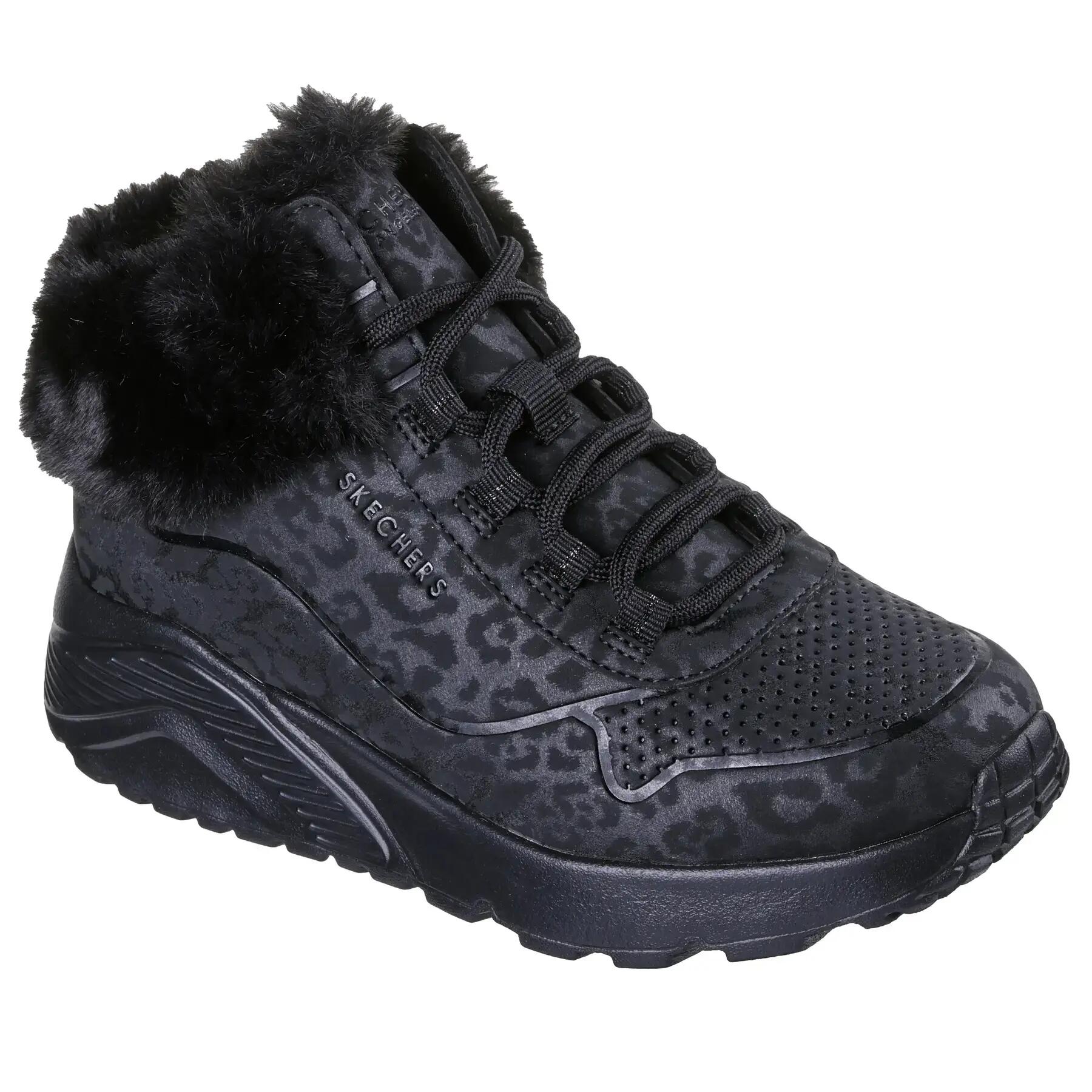 Buty sportowe dziewczęce Skechers Uno Lite Cozy Leopard 3/5