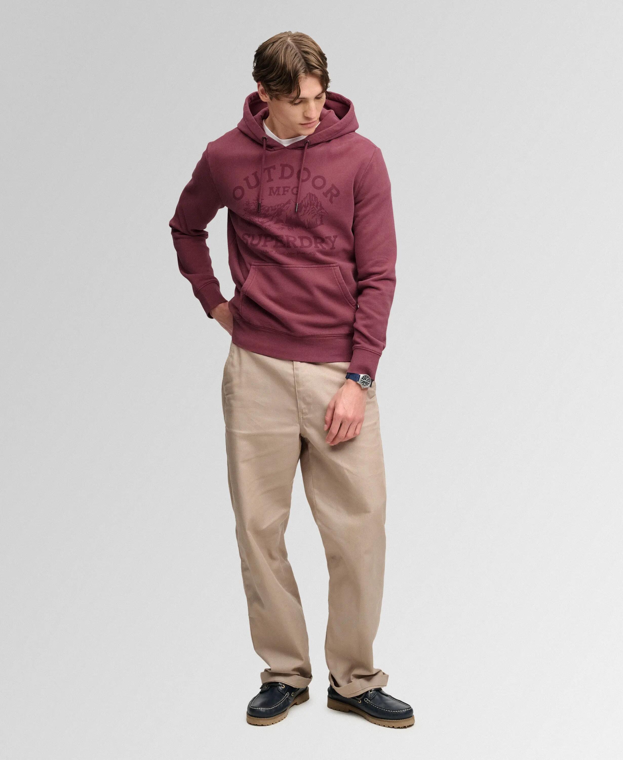 superdry Outdoor Icon Hoodie em algodão reciclado — corte relaxed 3/5