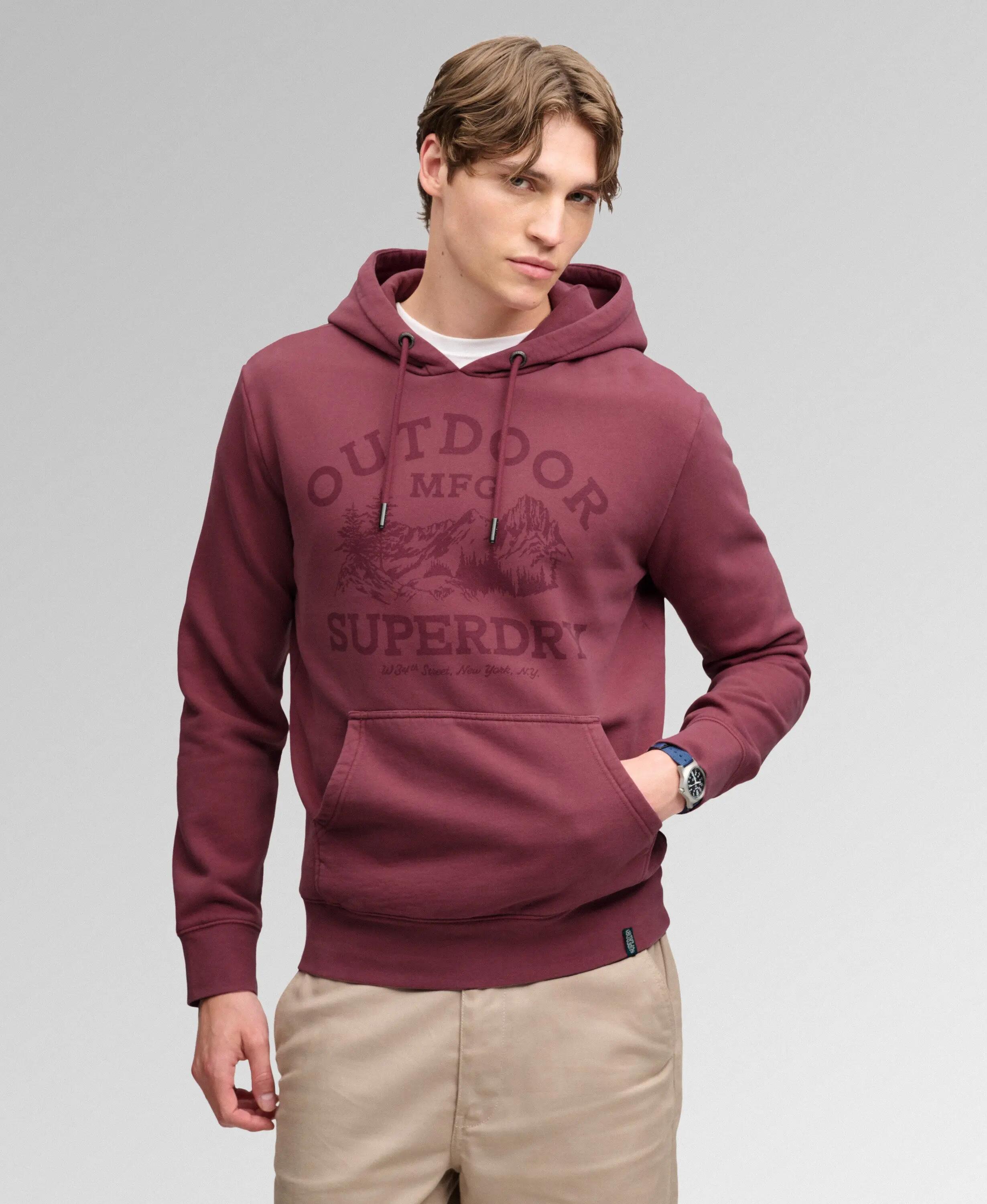 superdry Outdoor Icon Hoodie em algodão reciclado — corte relaxed 2/5