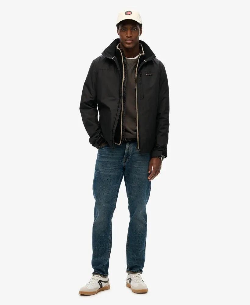 superdry Non Hood Logo Windbreaker Jas - JET BLACK 2/5