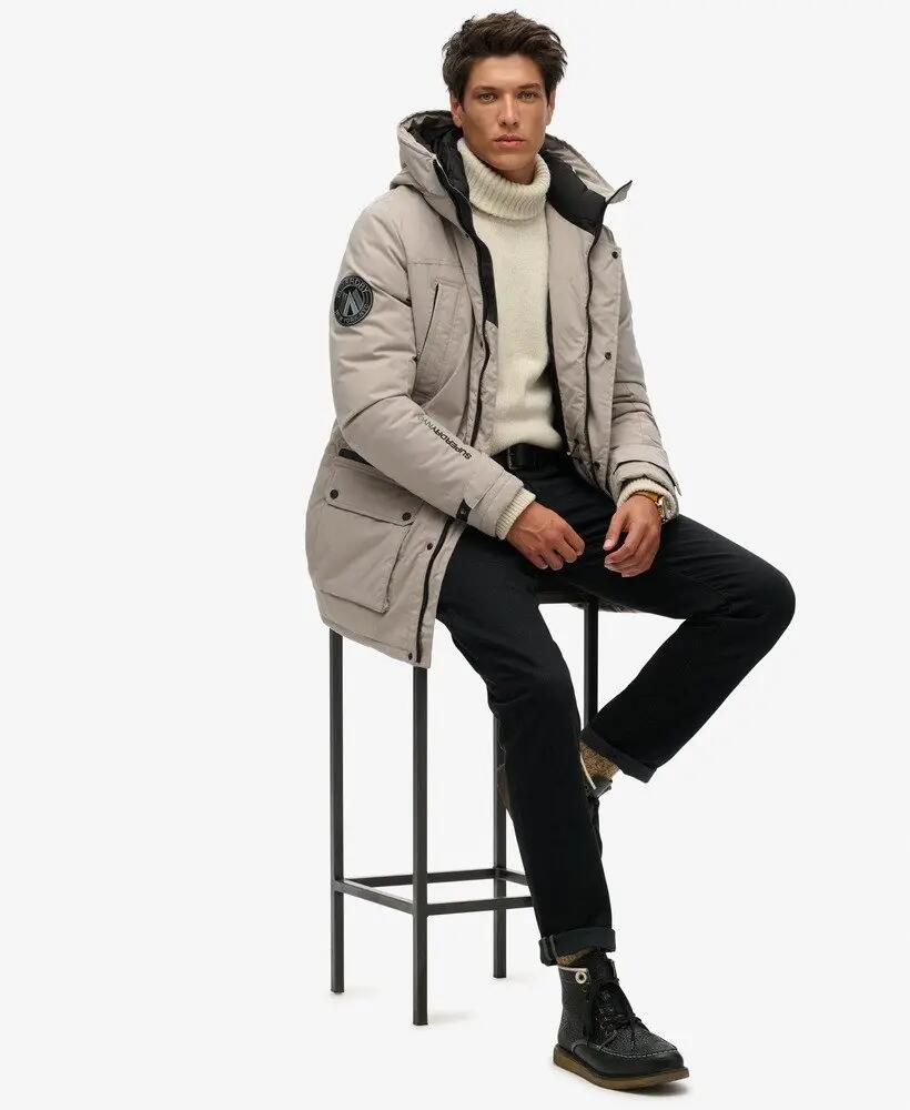 superdry City Padded Parka Jacket – Gewatteerde parka Stone Dark Grey 2/7