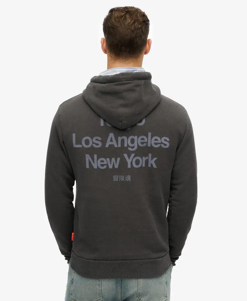 superdry Core Logo City Hood sudadera con capucha para hombre 100% algodón – 2/4