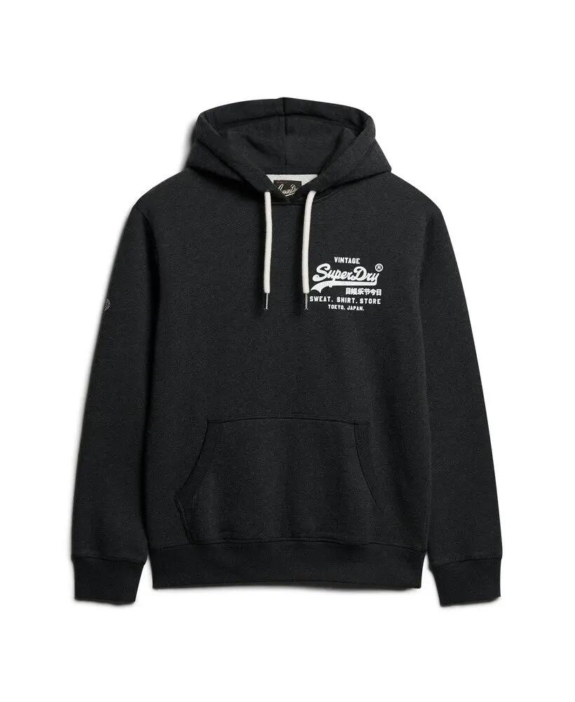 superdry Classic Vl Graphic Hoodie em Phantom Black Marl 5/5