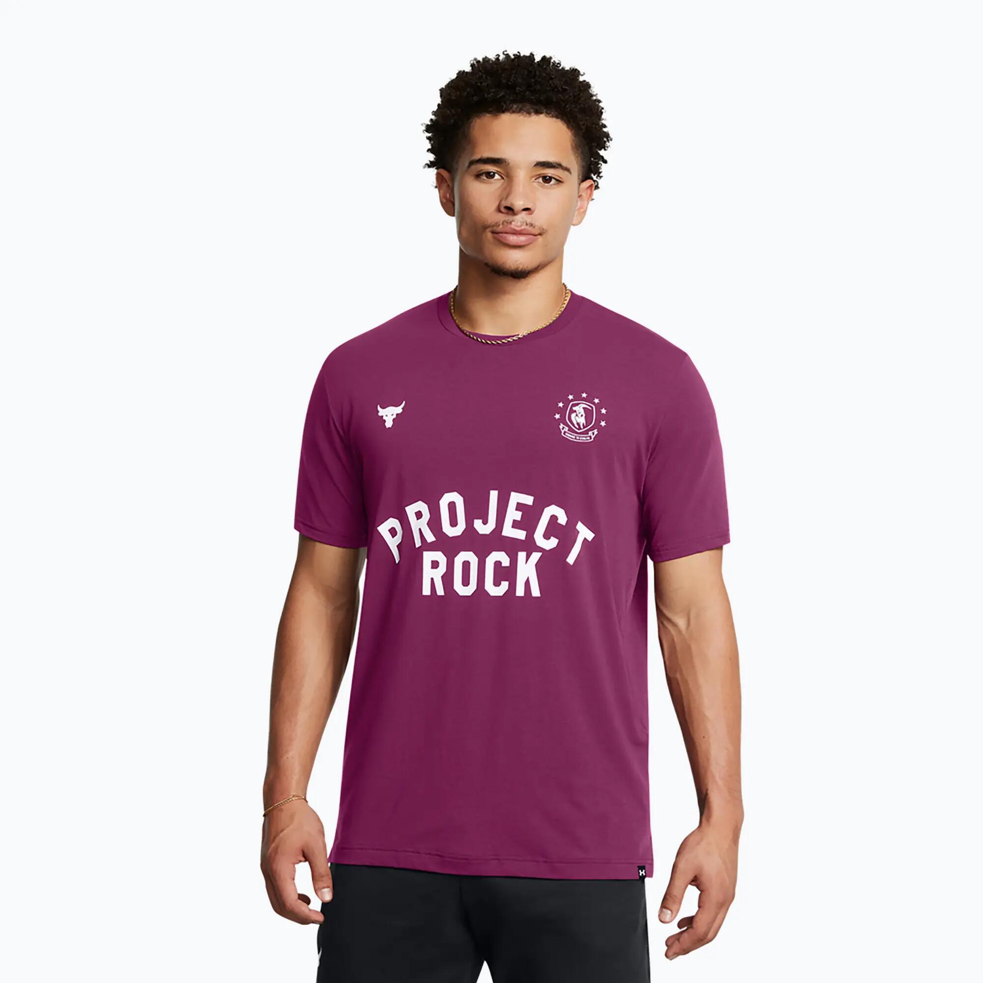 Herren Trainingsshirt Under Armour Project Rock Badge Of Honor 1/2