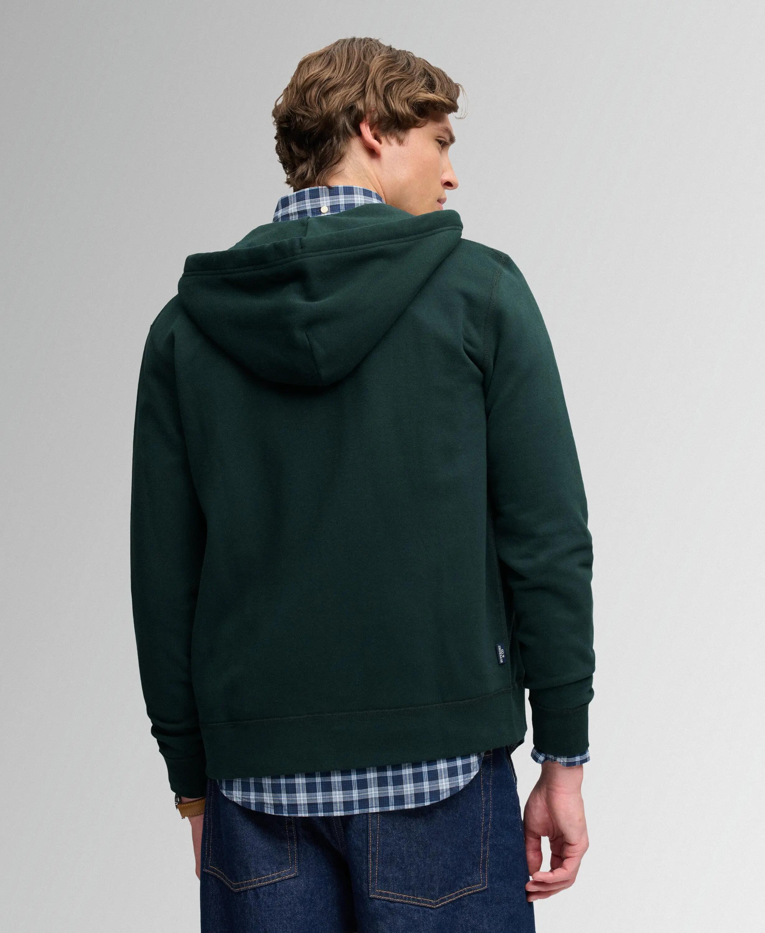 superdry Essential SD Co Logo Zip Hoodie – hoodie com fecho em algodão reciclado 6/7