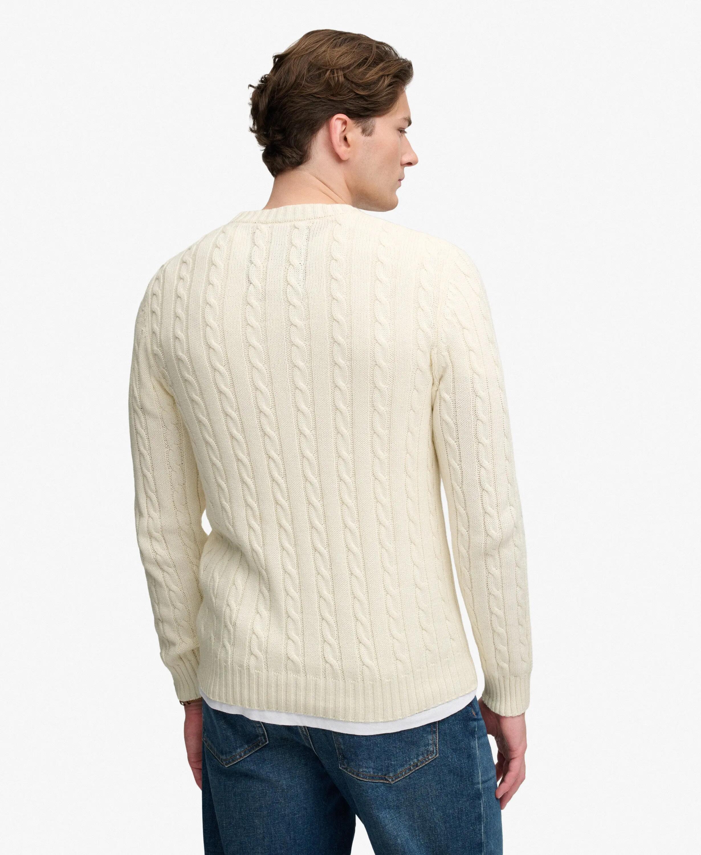 superdry Camisola em malha de algodão com tranças – corte relaxed 5/7