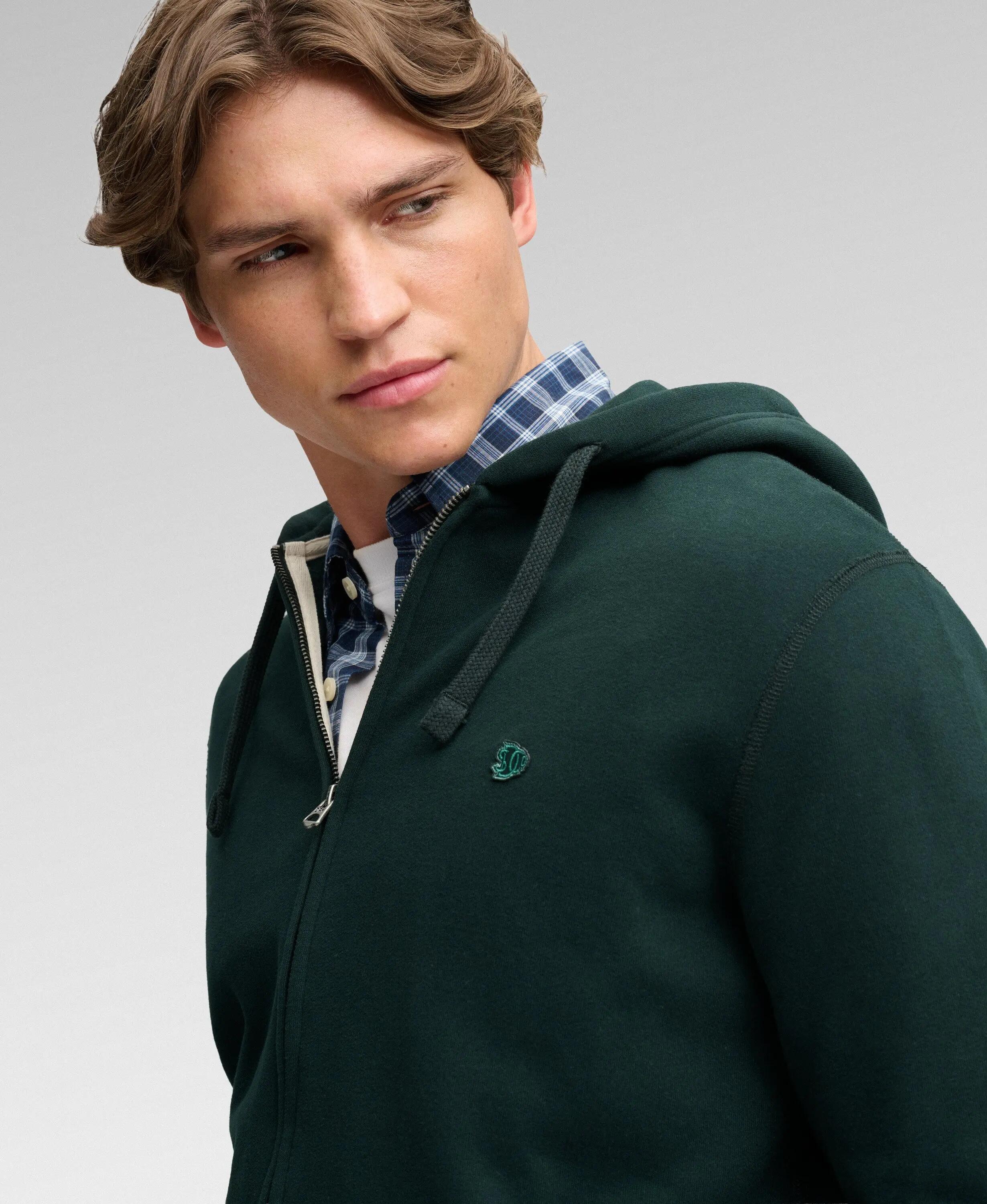 superdry Essential SD Co Logo Zip Hoodie – hoodie com fecho em algodão reciclado 5/7