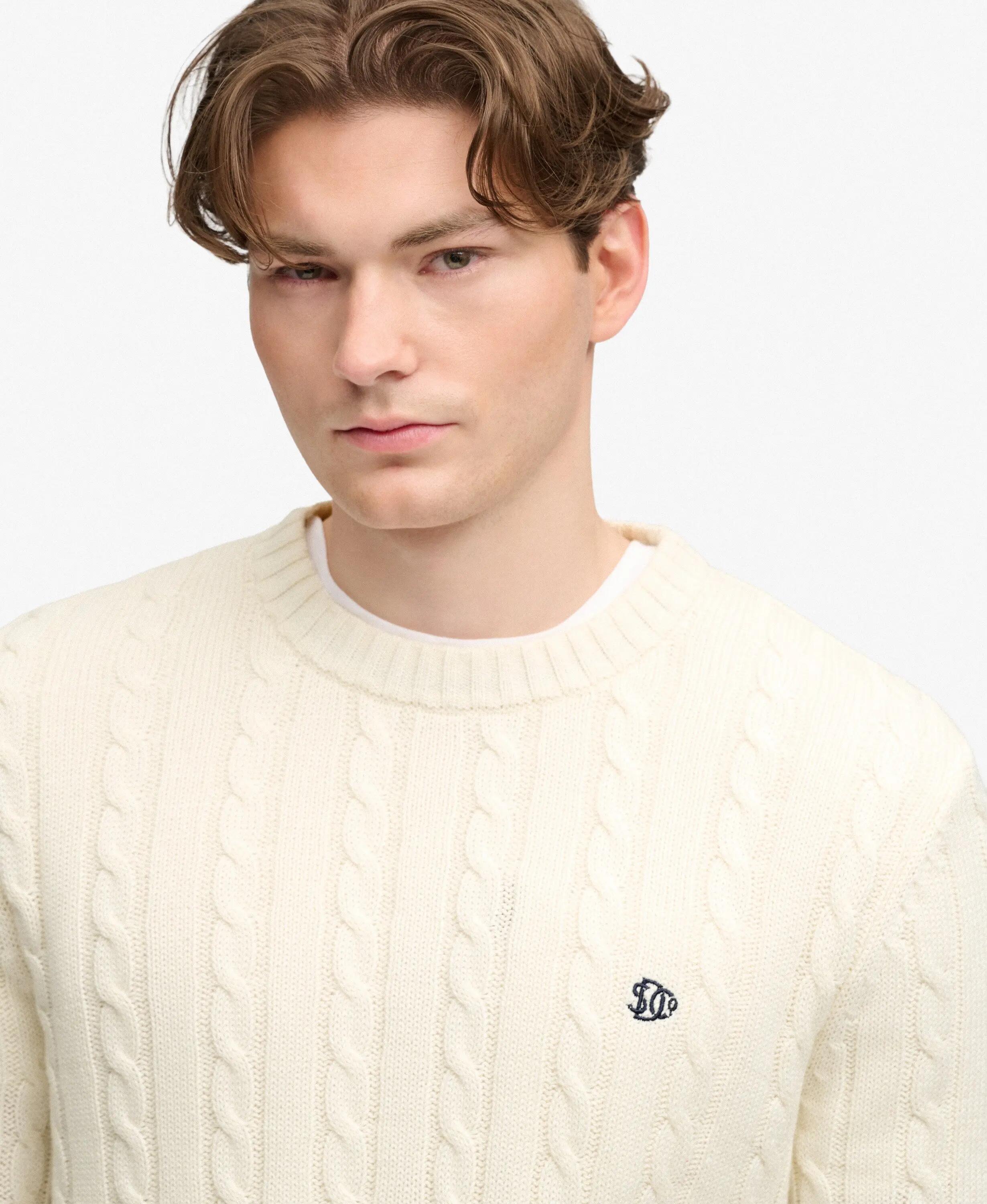 superdry Camisola em malha de algodão com tranças – corte relaxed 4/7