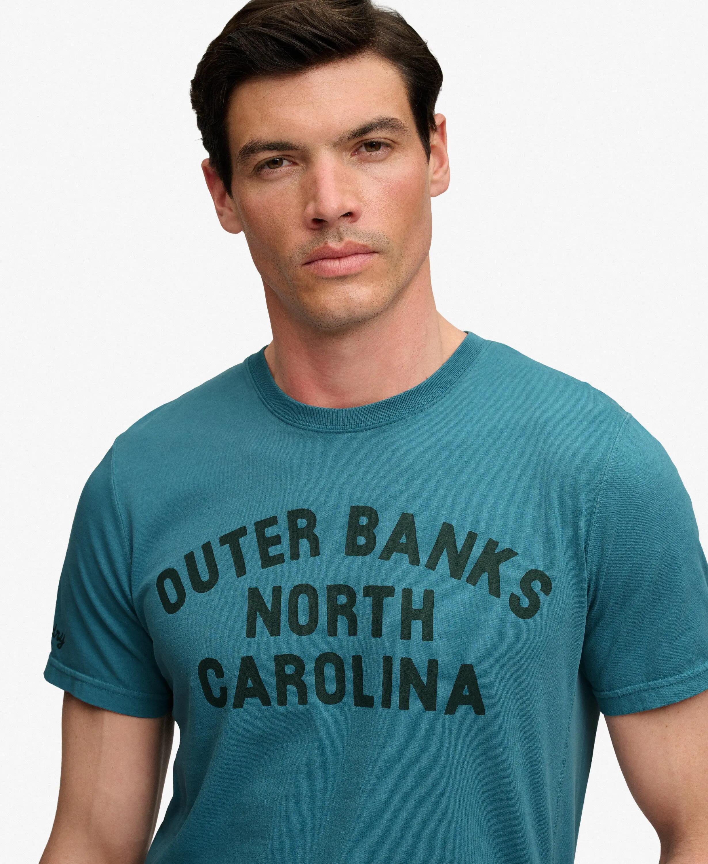 superdry Outdoor Type T-Shirt in cotone biologico — Relaxed Fit, Larkspur Blue 4/7