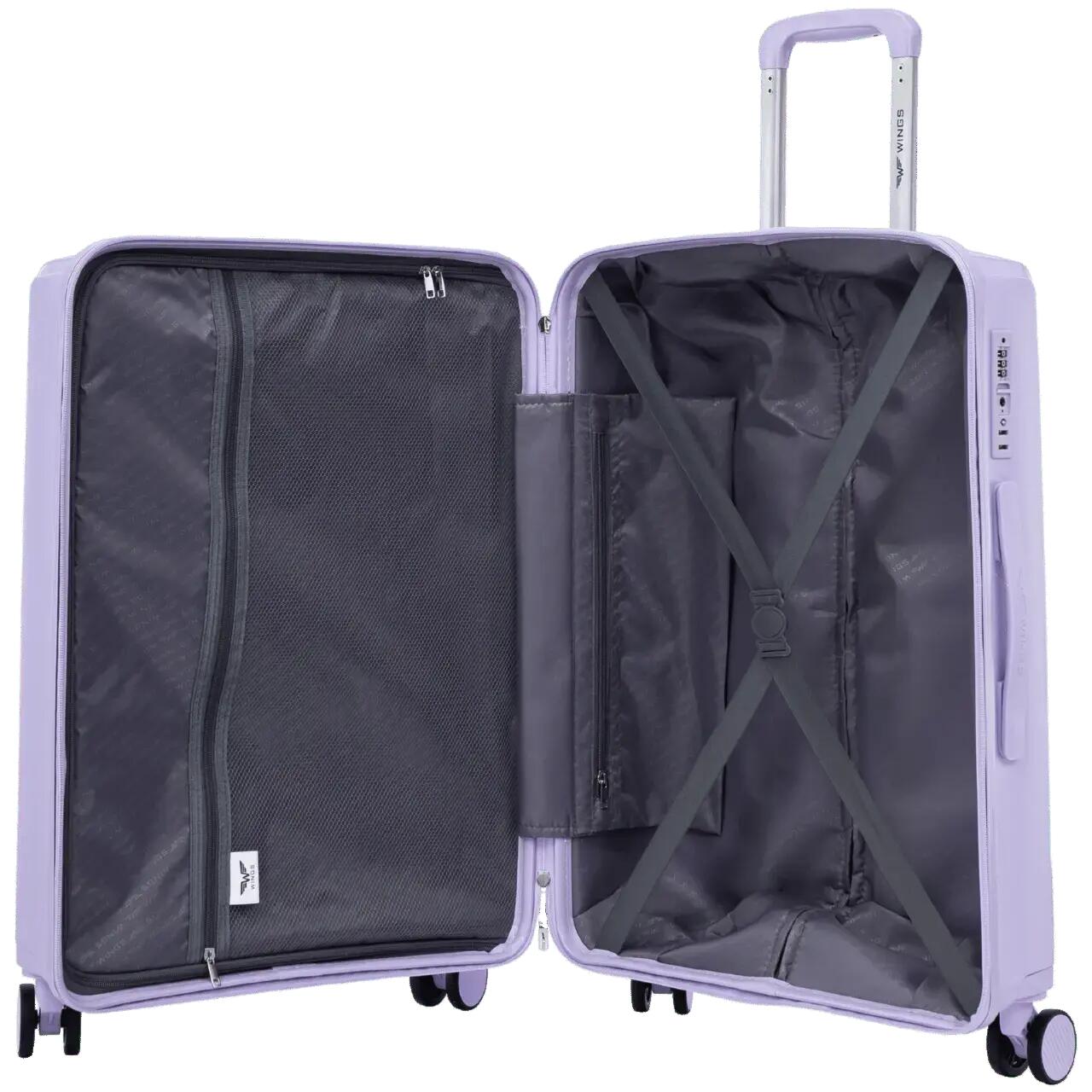 Valise cabine Wings COCKATIEL polypropylène 20" BLANC VIOLET 3/10