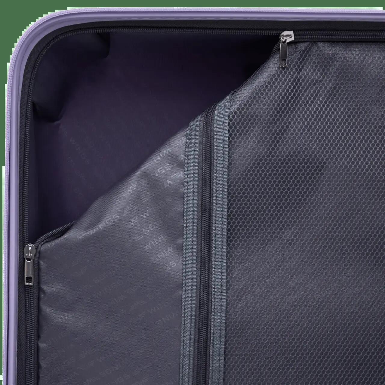 Valise moyenne Wings COCKATIEL polypropylène 24" BLANC VIOLET 10/10