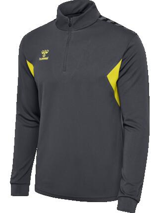 hummel Half Zip Sweatshirt Homme en Polyester - ASPHALT/SULPHUR SPRING