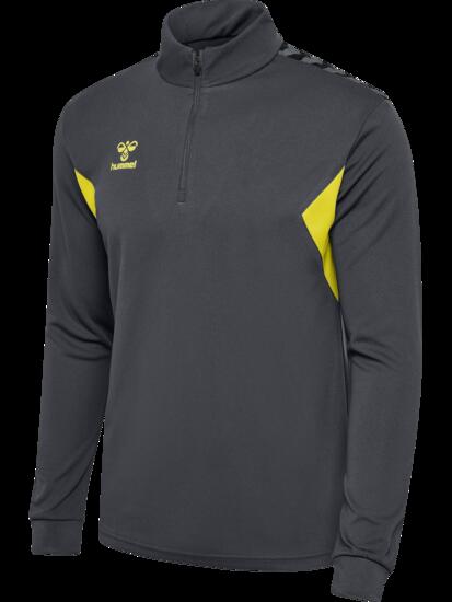 hummel Half Zip Sweatshirt Homme en Polyester - ASPHALT/SULPHUR SPRING