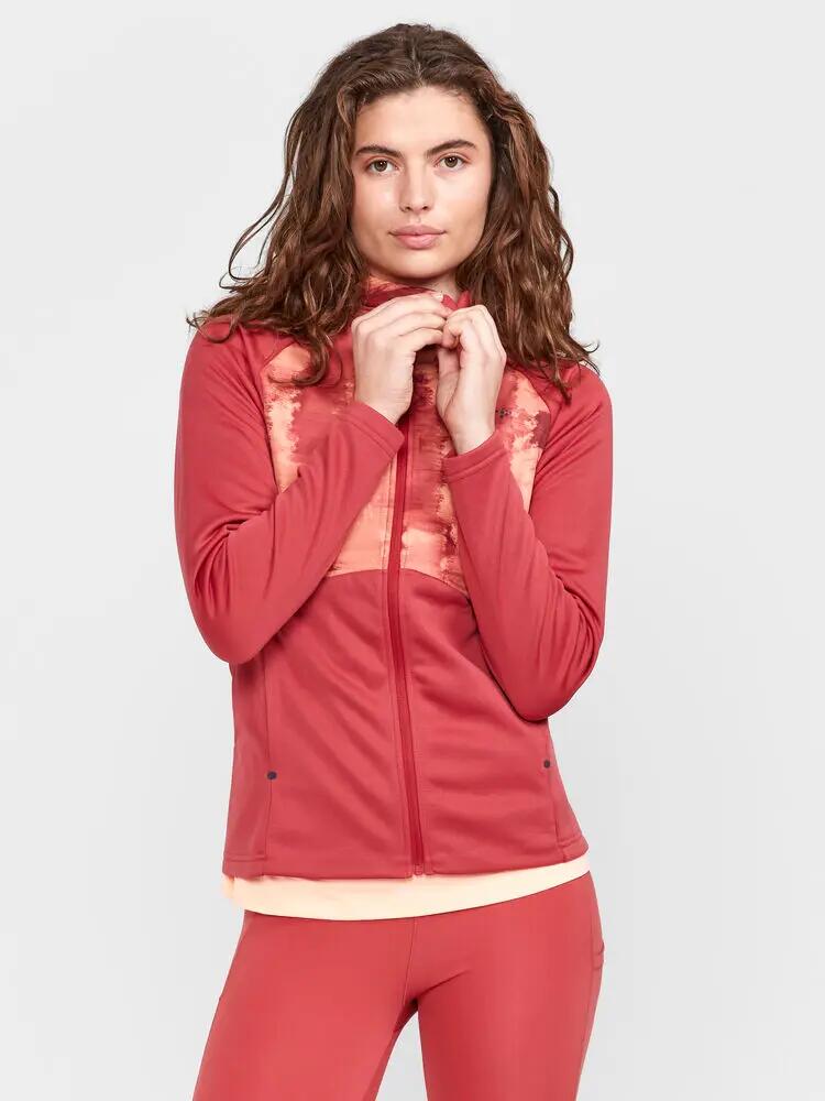 craft ADV Essence Jersey Hood Jacket W — jersey quente e reciclado 2/5