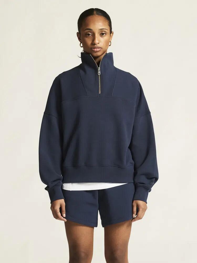 craft Frequent HZ Sweatshirt W — mezza zip in cotone biologico 100% 7/7