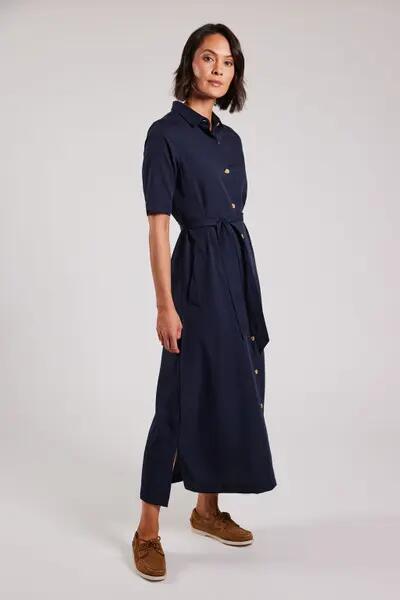 sebago Lyocell Dress - Vestido camisa em lyocell, azul-marinho 2/7