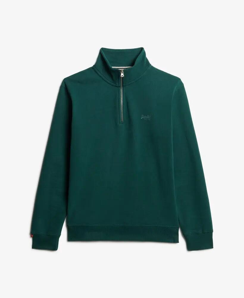superdry Essential Logo Half Zip Sweatshirt van katoen en gerecycled polyester 6/6