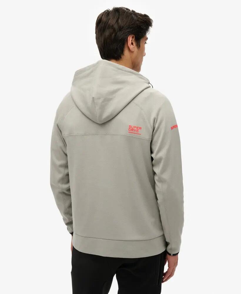 superdry Tech Logo Loose Ziphood felpa con zip ampia Slate Iron 4/4