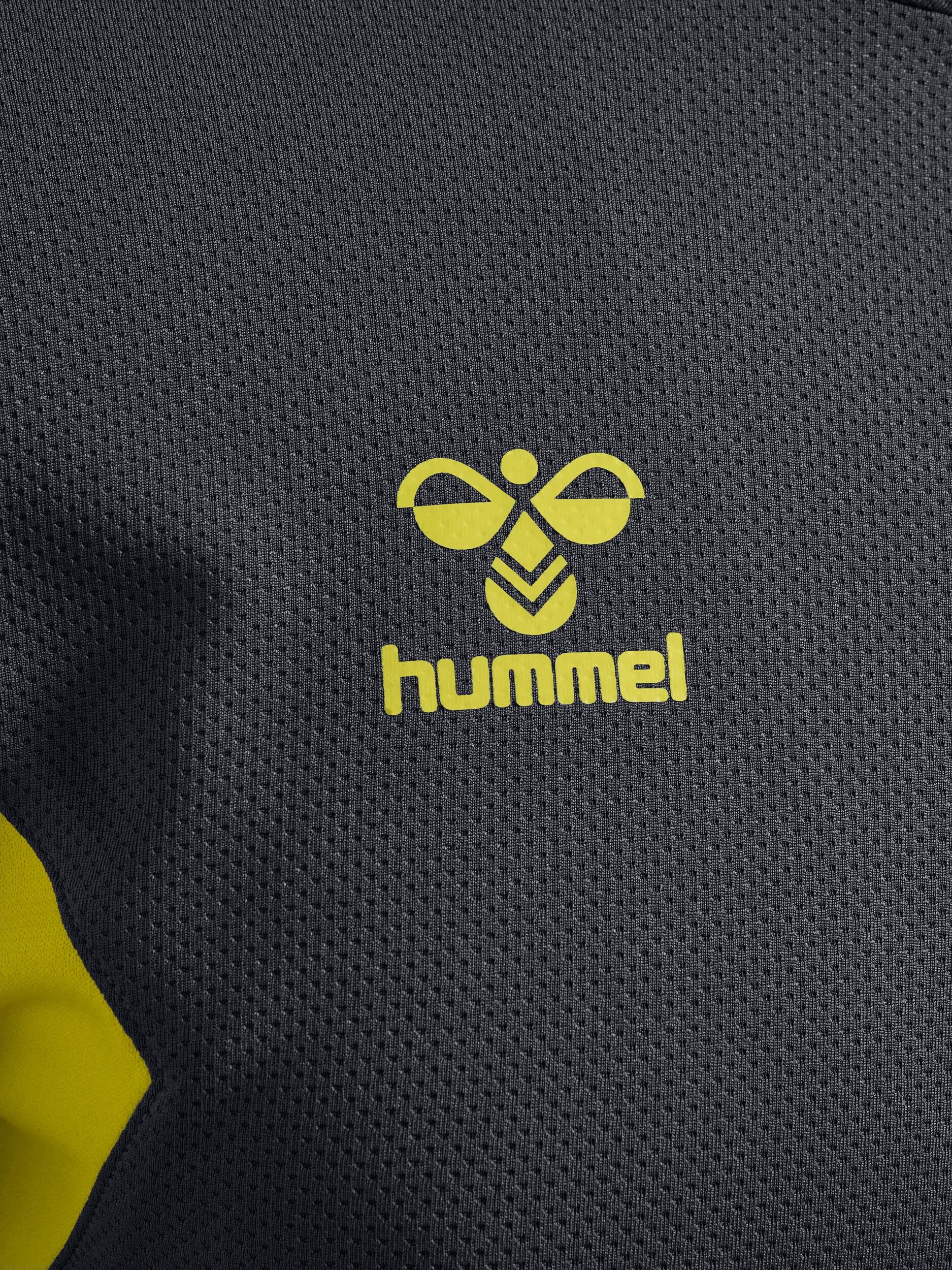 hummel Half Zip Sweater Heren 100% Polyester - ASPHALT/SULPHUR SPRING 4/4