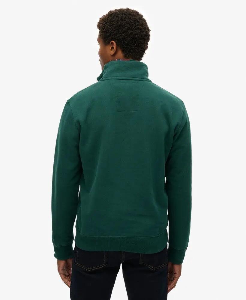 superdry Essential Logo Half Zip Sweatshirt van katoen en gerecycled polyester 4/6