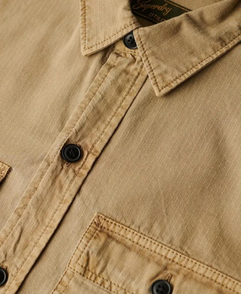 superdry Overshirt militare maniche lunghe in cotone biologico 5/7