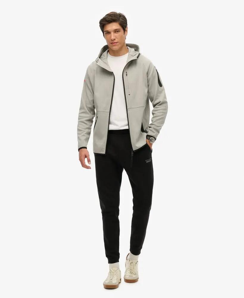 superdry Tech Logo Loose Ziphood felpa con zip ampia Slate Iron 2/4