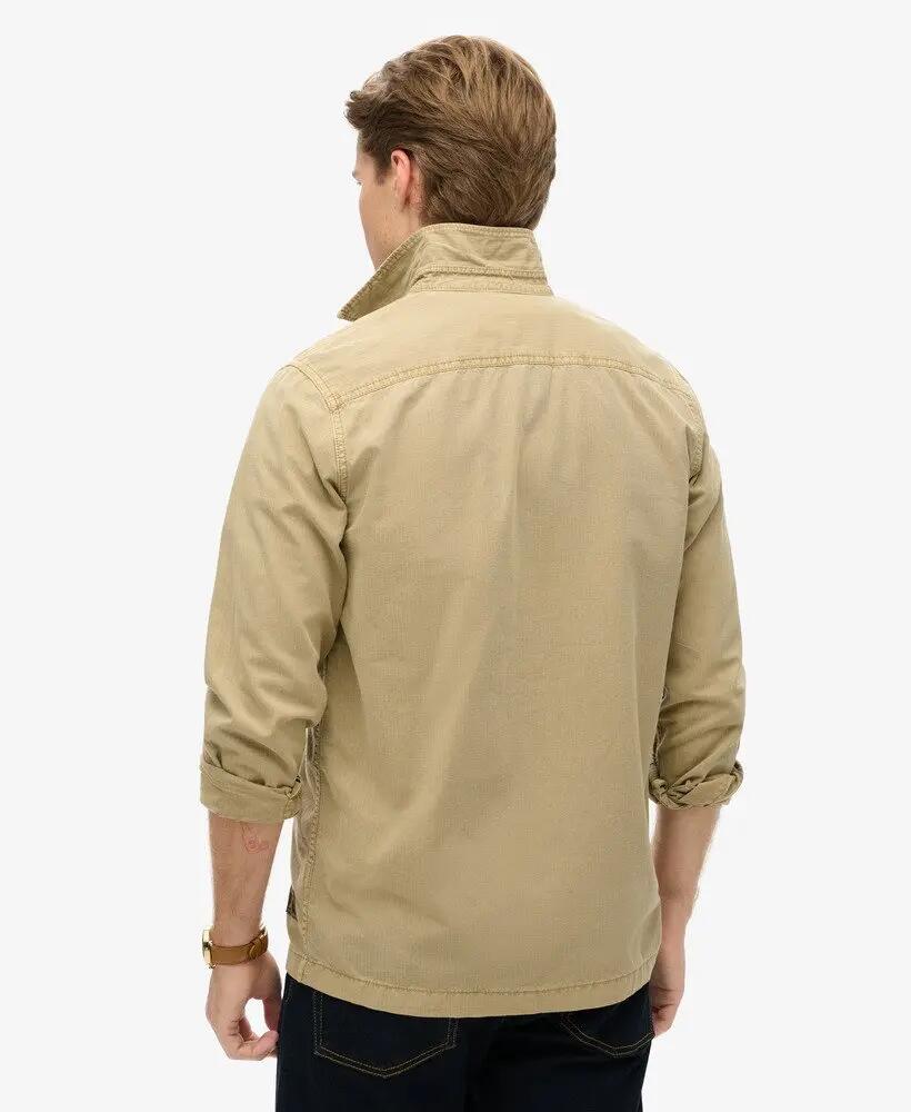 superdry Overshirt militare maniche lunghe in cotone biologico 4/7