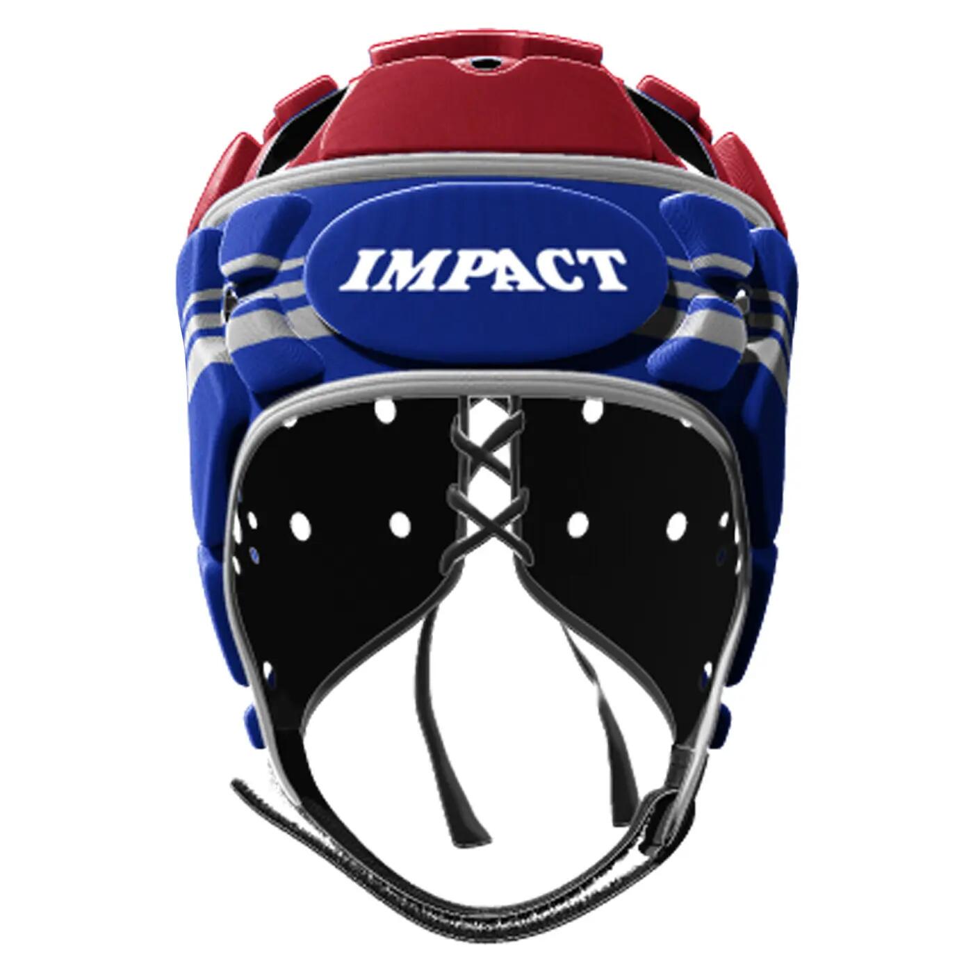 Casco da rugby Impact V2 Brumby blu royal e rosso 3/3
