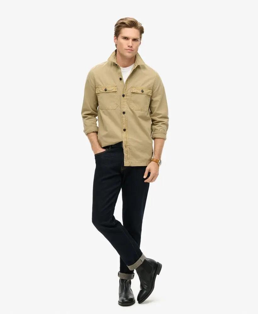 superdry Overshirt militare maniche lunghe in cotone biologico 2/7