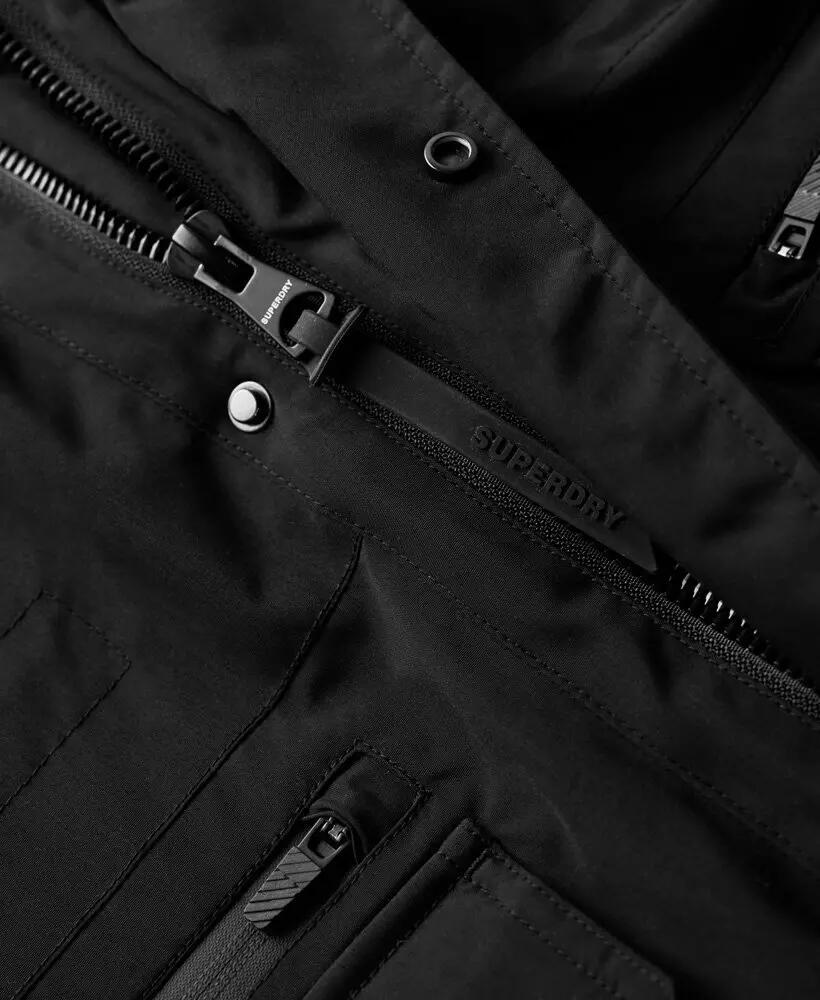 superdry Parka Acolchoada City – Loose Fit, Preto 7/7