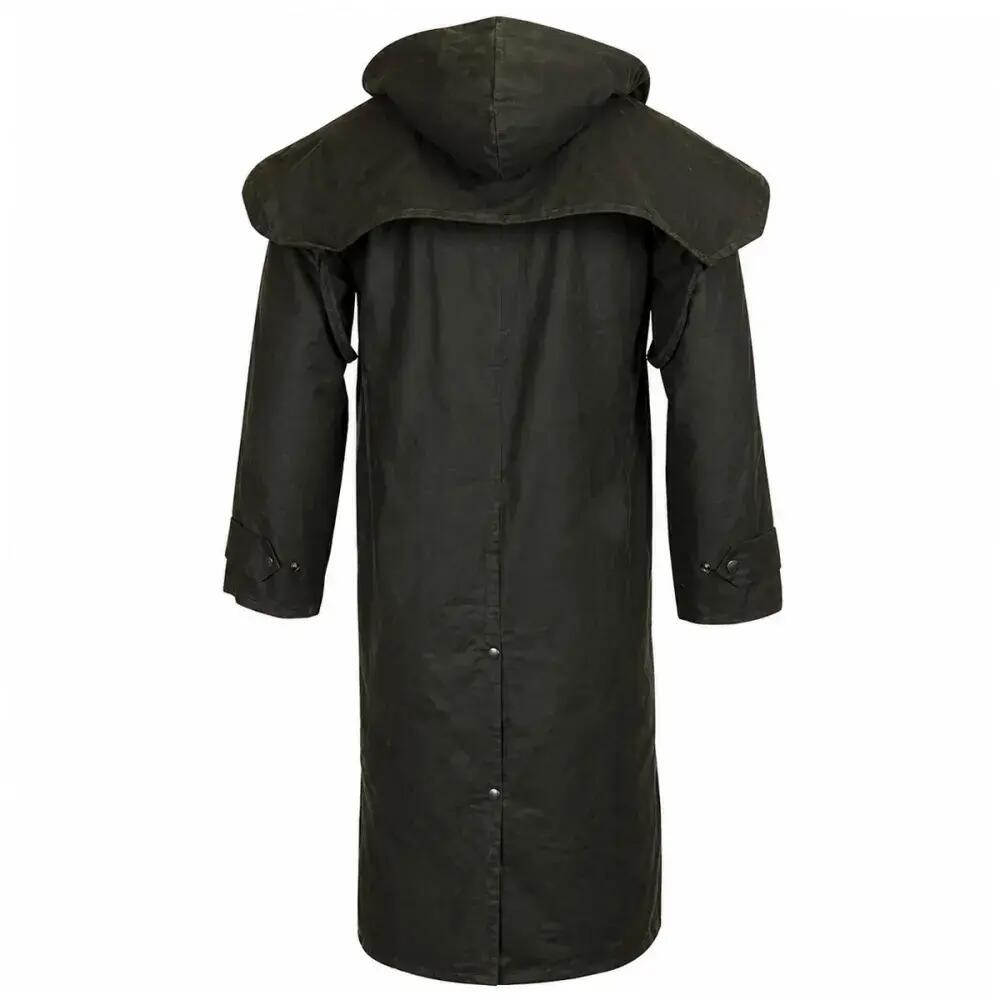 Manteau long Walker and Hawkes Waxstock Vert 4/5