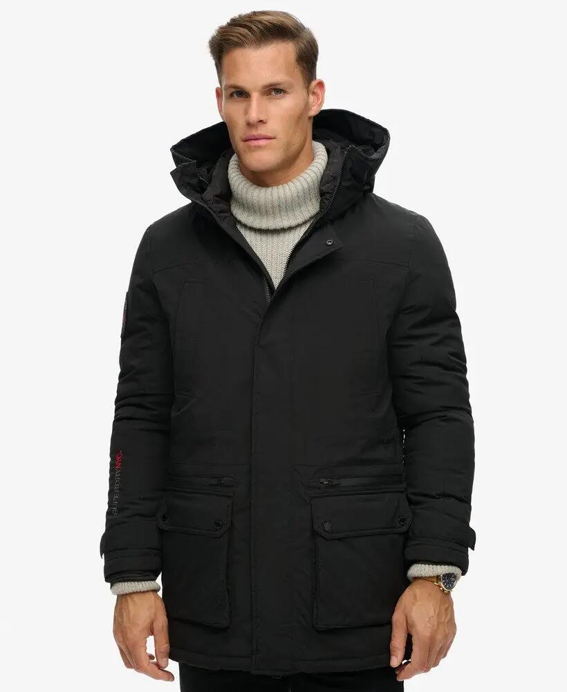 superdry Parka Acolchoada City – Loose Fit, Preto 3/7