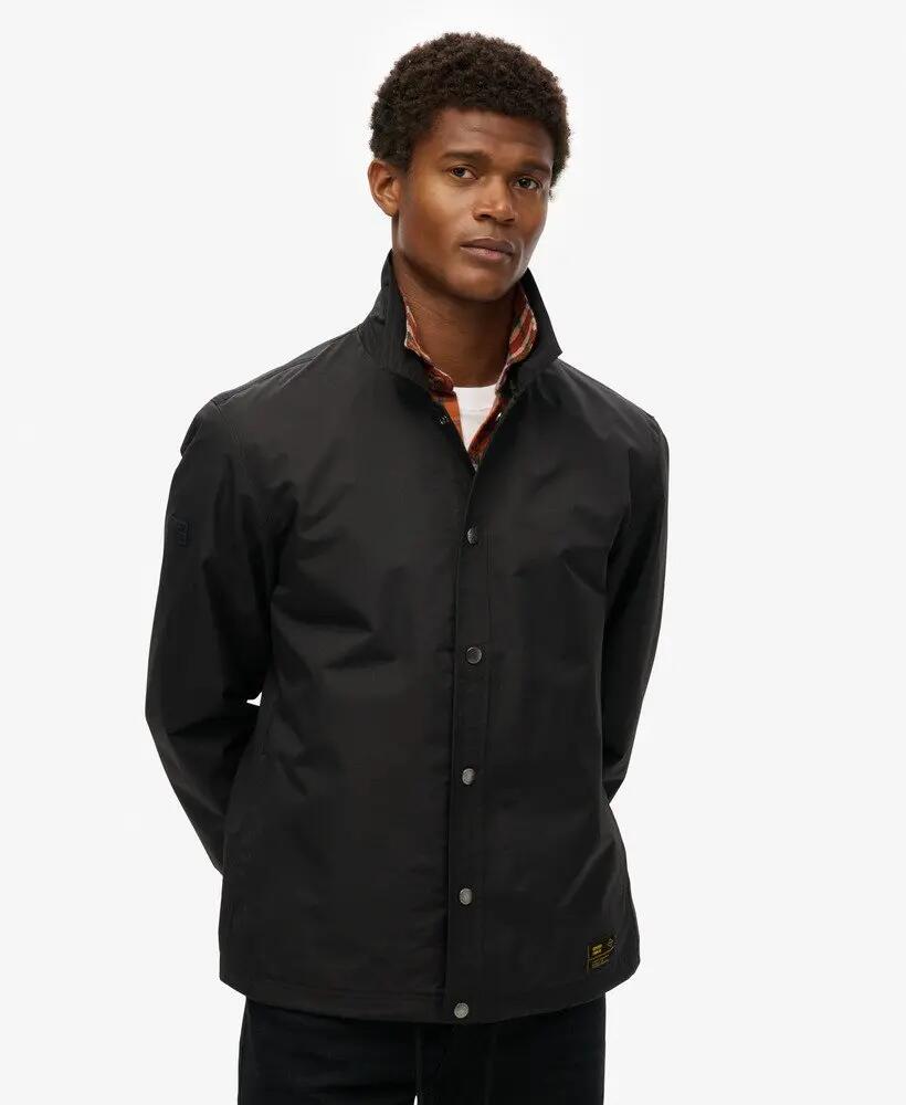 superdry Surplus Otto Coach Jacket – Cazadora ligera negra de poliamida 5/7