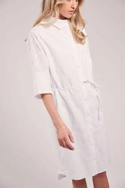 sebago Vestido Felicia Broderie Anglaise branco 6/7