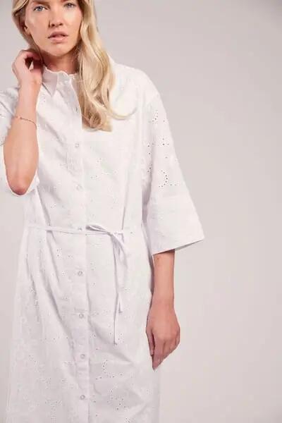 sebago Vestido Felicia Broderie Anglaise branco 5/7