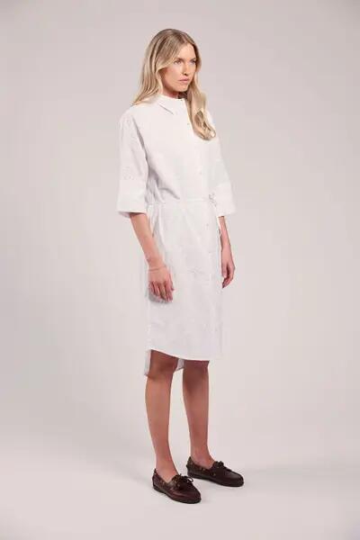 sebago Vestido Felicia Broderie Anglaise branco 2/7