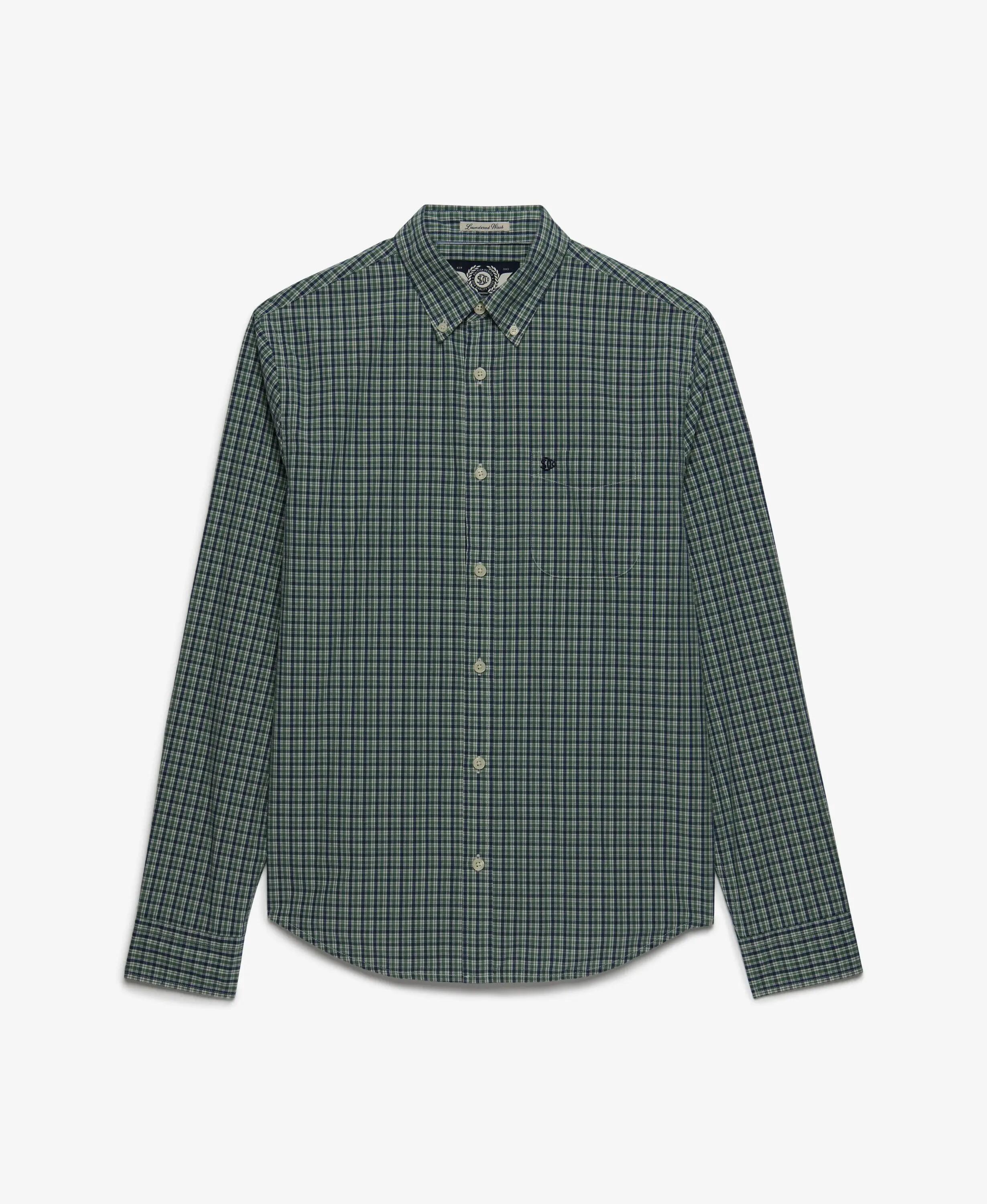superdry Camicia Preppy Poplin manica lunga in cotone bio 7/7