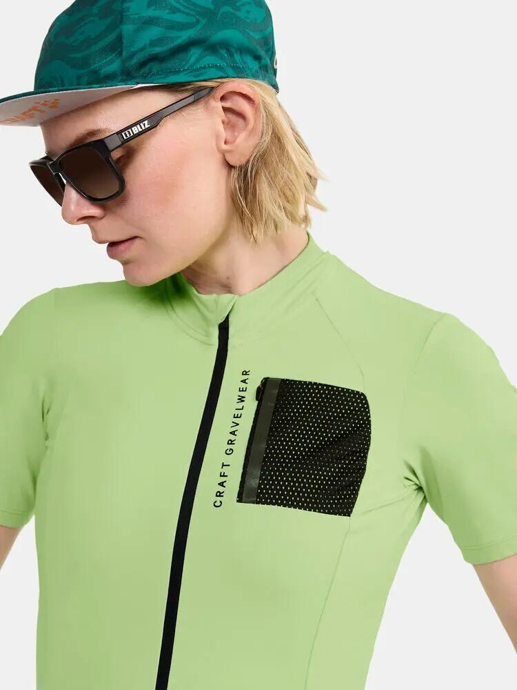 craft ADV Gravel Ss Jersey W em tecido elástico reciclado 4/7