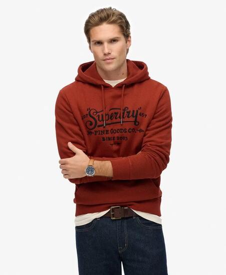 superdry Outdoor Co Relaxed Hoodie – relaxed fit capuchontrui – Arizona Orange
