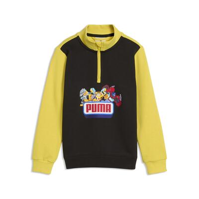 Puma x transformers sweatshirt met halve rits en print voor kinderen puma