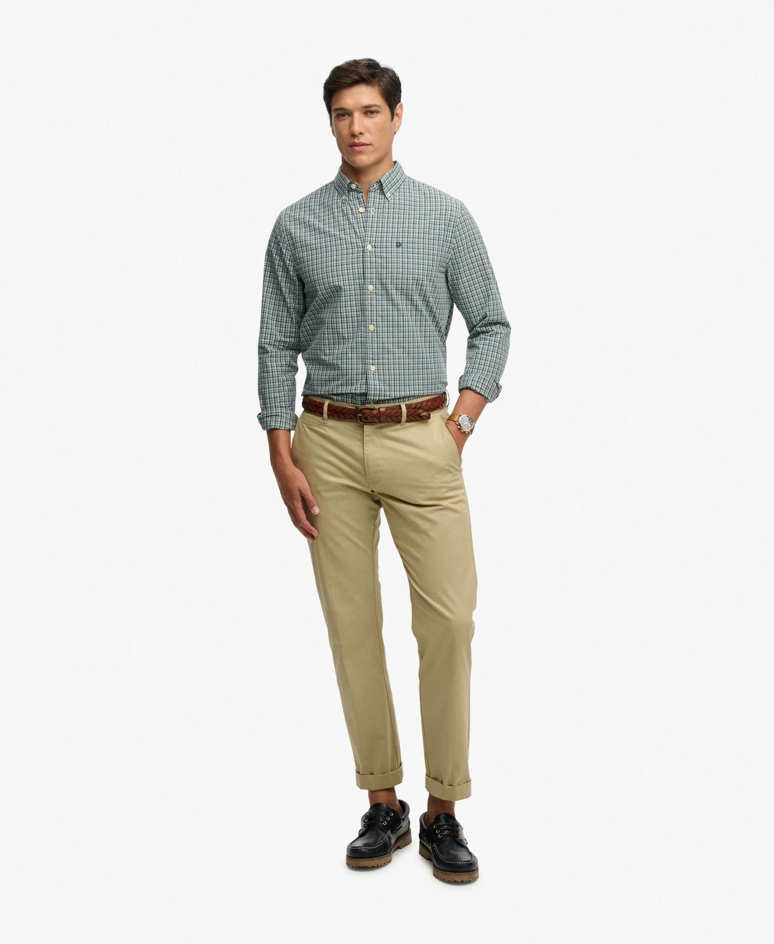 superdry Camicia Preppy Poplin manica lunga in cotone bio 3/7