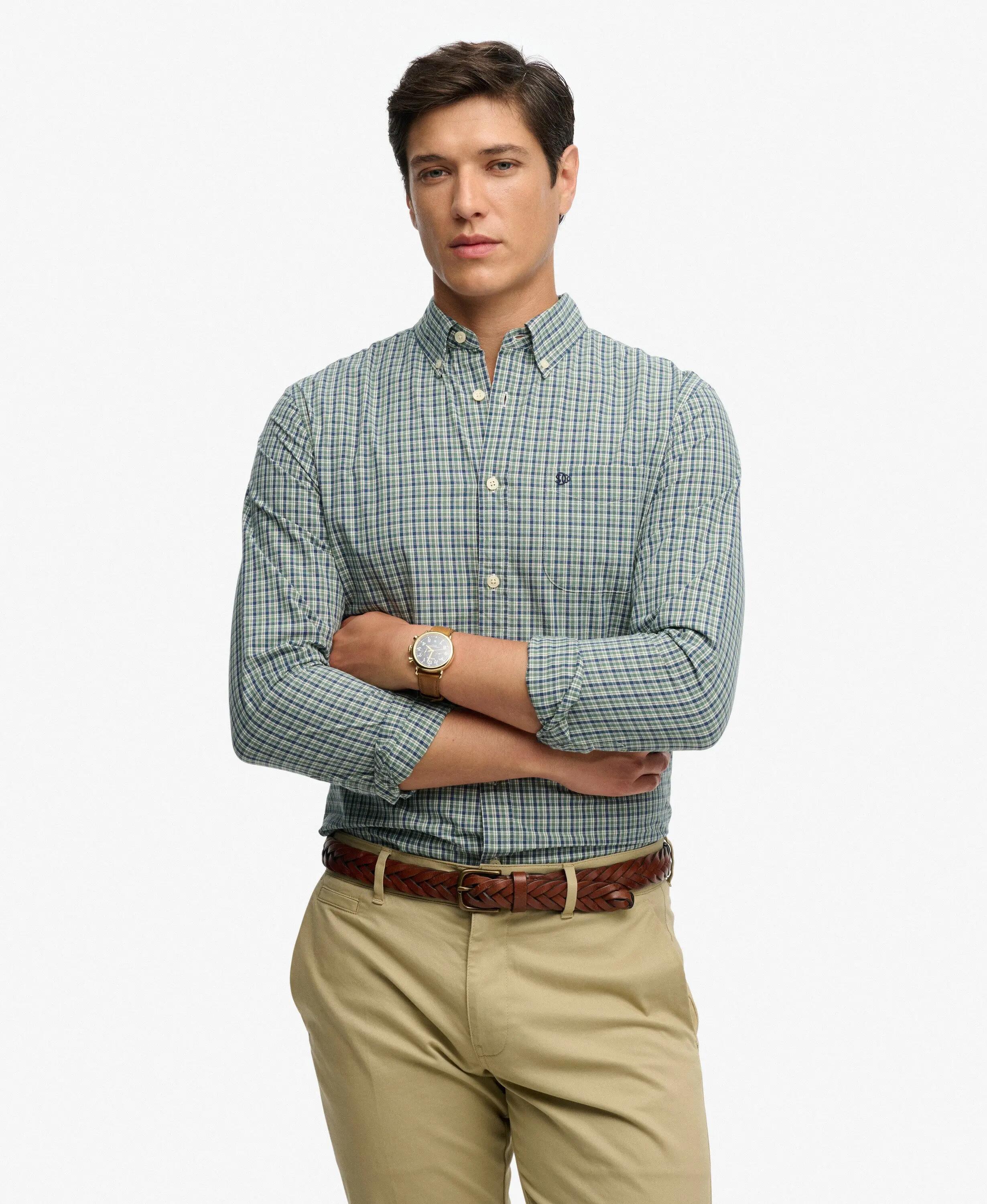 superdry Camicia Preppy Poplin manica lunga in cotone bio 2/7