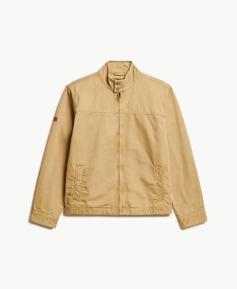 superdry Classic Harrington Jacket – 100% bawełna, Canyon Beige 6/6