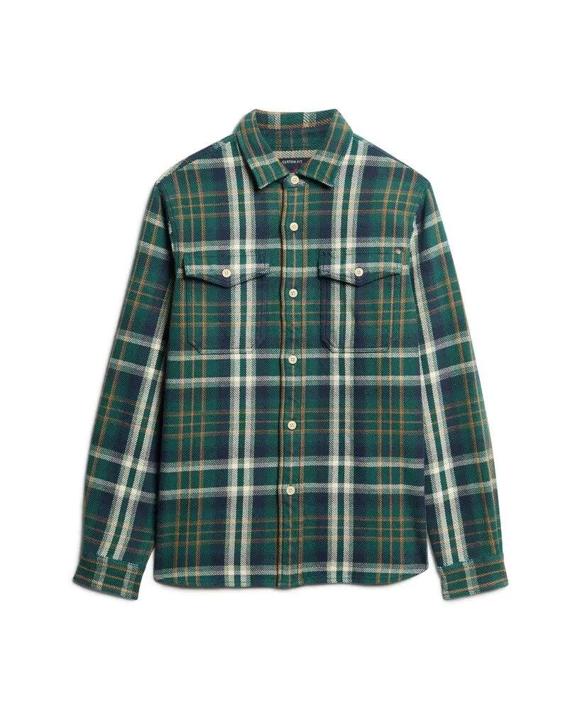 superdry Camicia Merchant Heavy Checked in cotone biologico 7/7