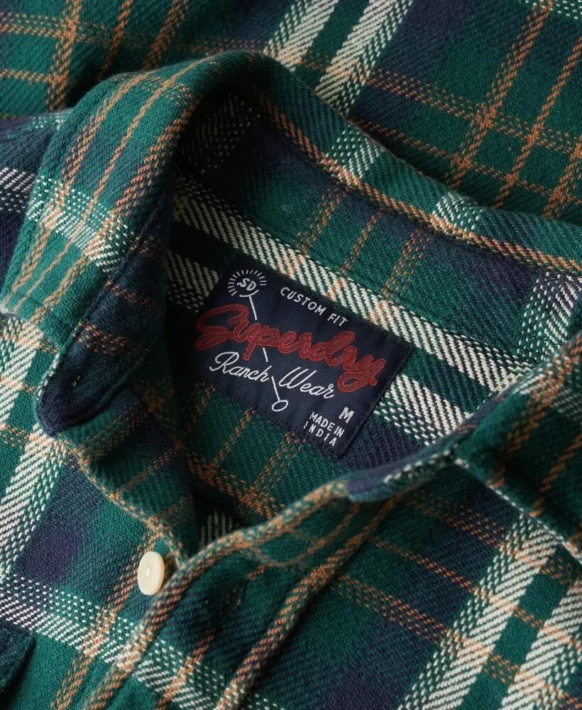superdry Camicia Merchant Heavy Checked in cotone biologico 6/7