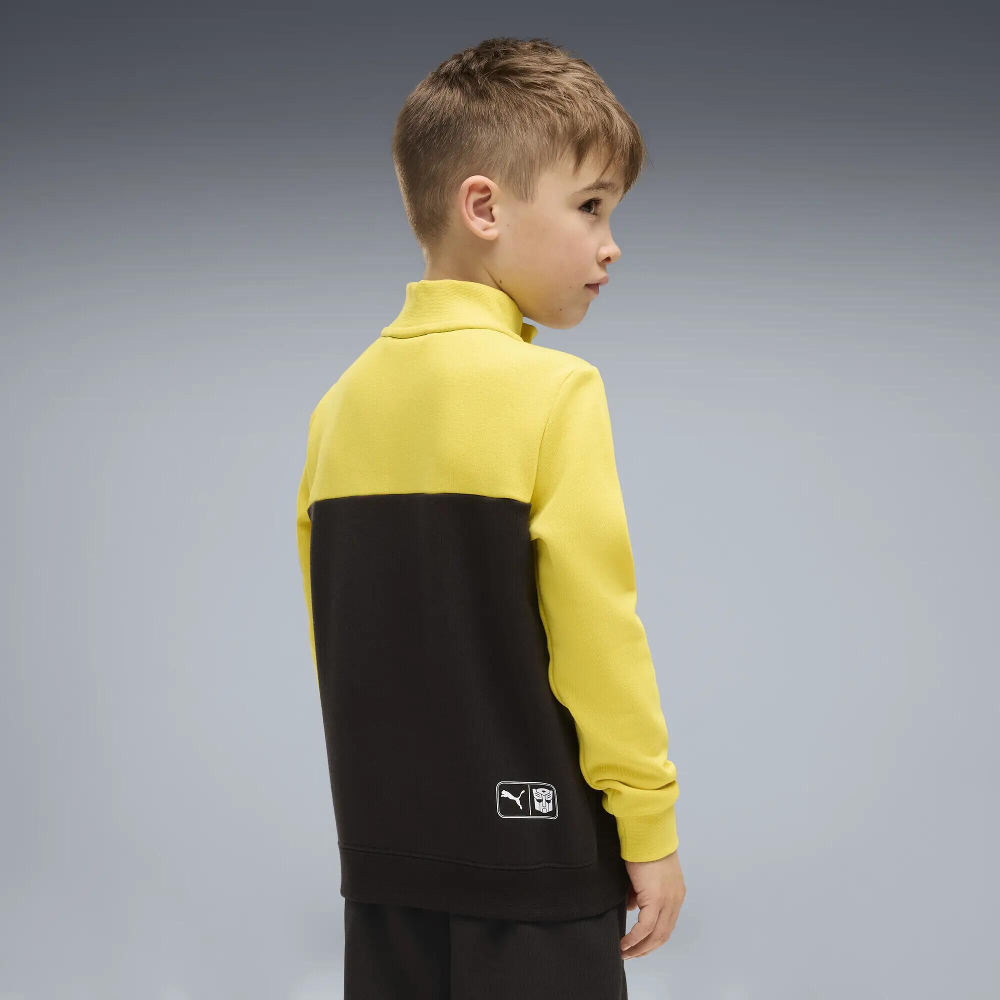 Sudadera PUMA x TRANSFORMERS con estampado y cuello con cremallera Niños PUMA 3/5