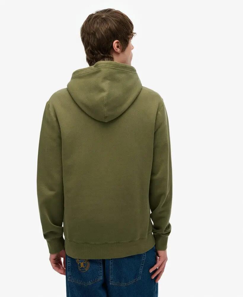 superdry Micro Logo Hoodie – felpa con cappuccio Olive Night Green 4/4