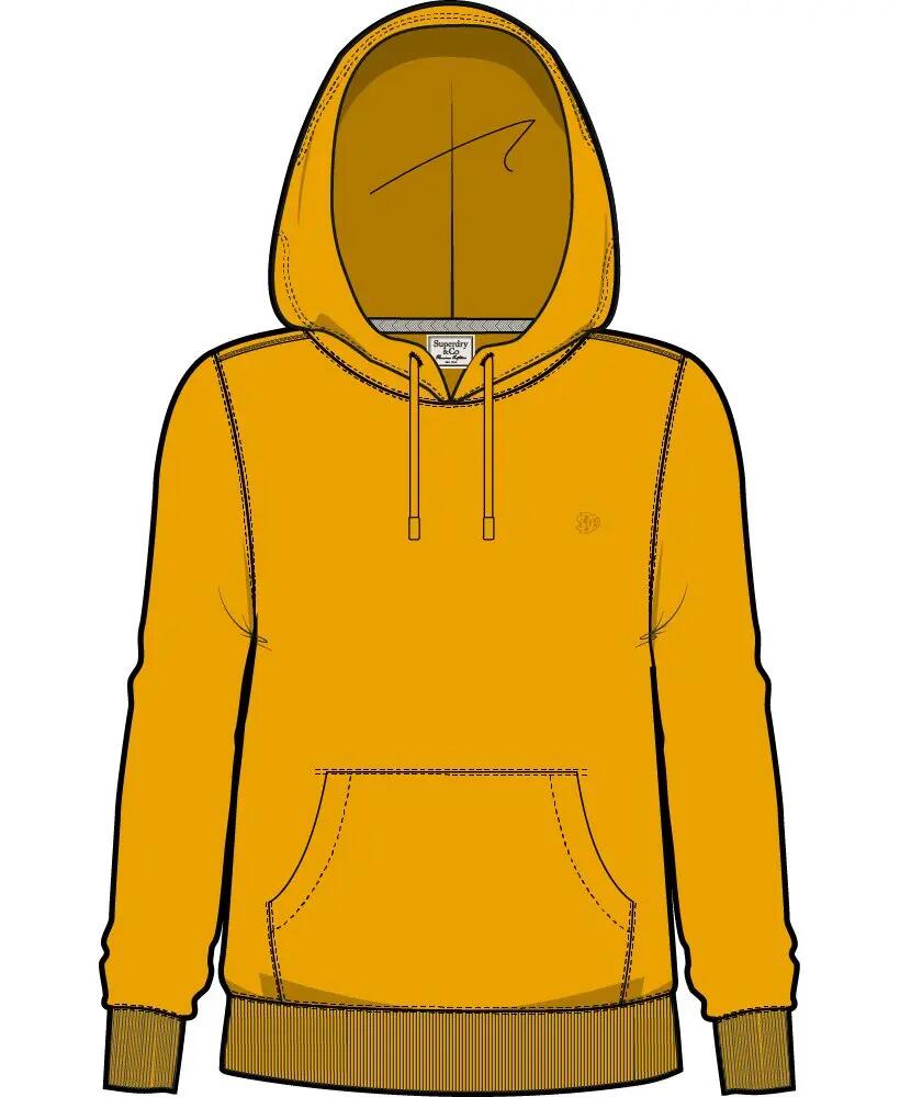superdry Essential SD Co Logo Hoodie – felpa con cappuccio giallo limone 2/2