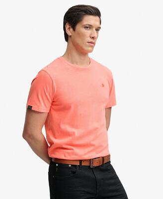 Superdry classic essential neon t‑shirt van biologisch katoen – neon yellow lime